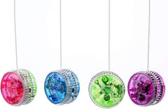 Bioristar 8-pack set with vivid light-up yoyos for group games