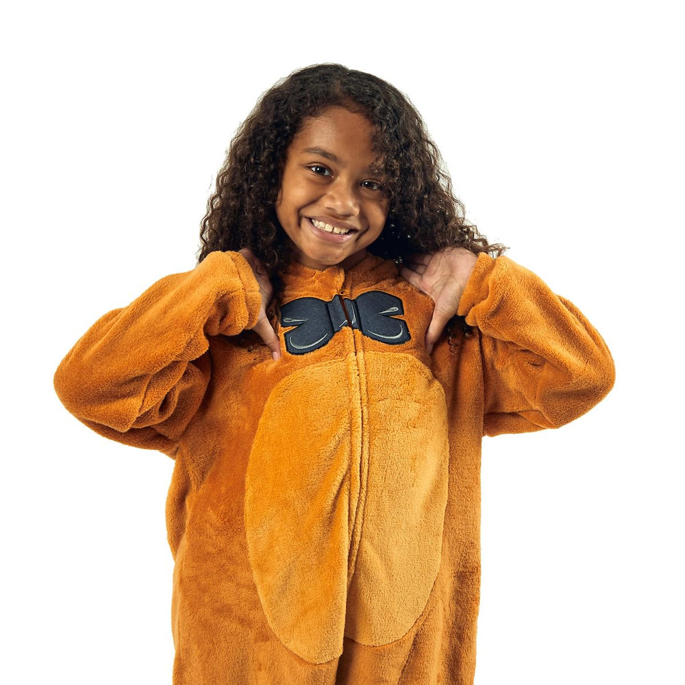 Bioworld Freddy Fazbear kigurumi bowtie zipper detail, distinctive game-inspired look