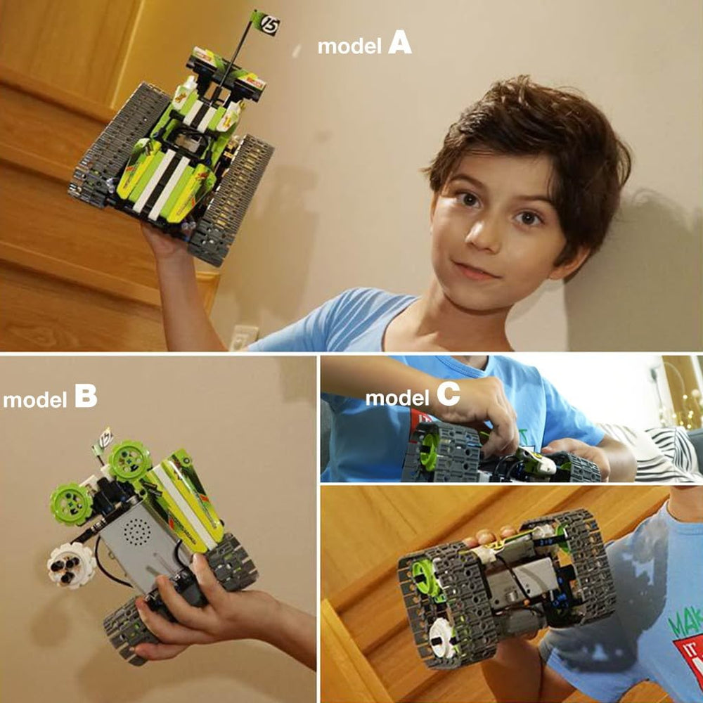 BIRANCO 2.4GHz remote control offers precise operation.
