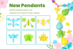 BIRANCO Dragonfly beads with transparent wings invite playful jewelry designs.