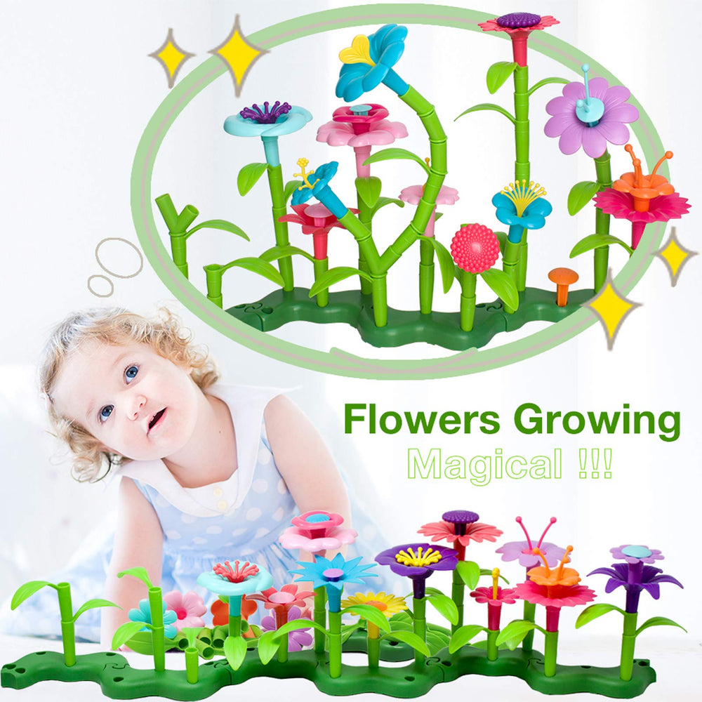 BIRANCO Flower Garden Building Set lets kids create garden scenes for storytelling and imagination.