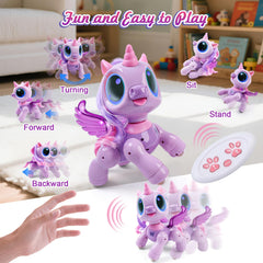 BIRANCO unicorn robot gesture control for easy kid-friendly play.