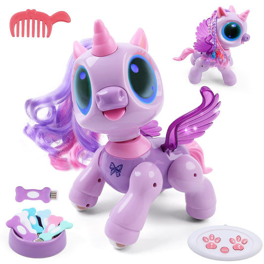 BIRANCO unicorn robot pink dance and walk for imaginative play.