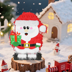 Birchio Christmas Santa Pinata with blindfold and bat included for interactive play