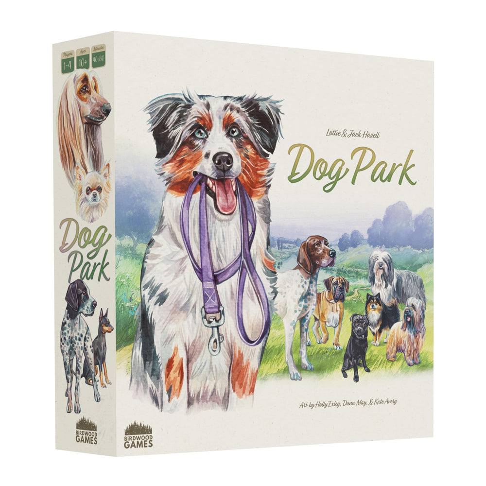 Birdwood Games Dog Park box front, ready for family play and easy setup.