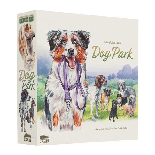 Birdwood Games Dog Park box front, ready for family play and easy setup.