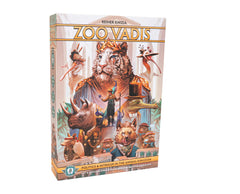Bitewing Games Zoo Vadis cover art with vibrant zoo politics for family play.
