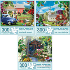 Bits and Pieces inspiration time flight 300-piece puzzle box, ideal for relaxing evenings.
