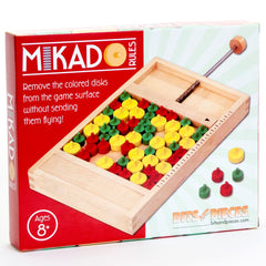 Bits and Pieces Mikado playing area set up for solo or group play.