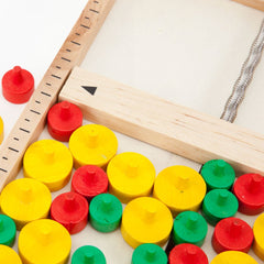 Bits and Pieces Mikado spring arm adds playful tension during play.