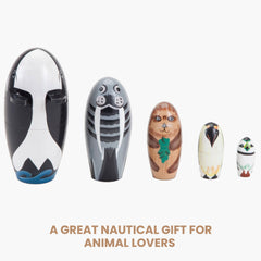 Bits and Pieces Willy and Friends sea-life-display, decorative shelf piece for nautical decor.