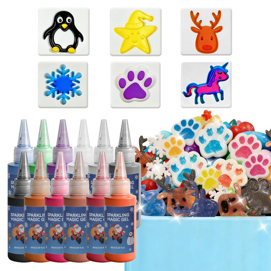 BitsFun Magic Water Elf Kit molds for festive squishies