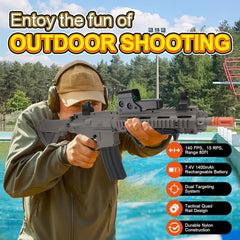 BIU BLASTER dual mechanical sights illustrate precise targeting options for increased accuracy.
