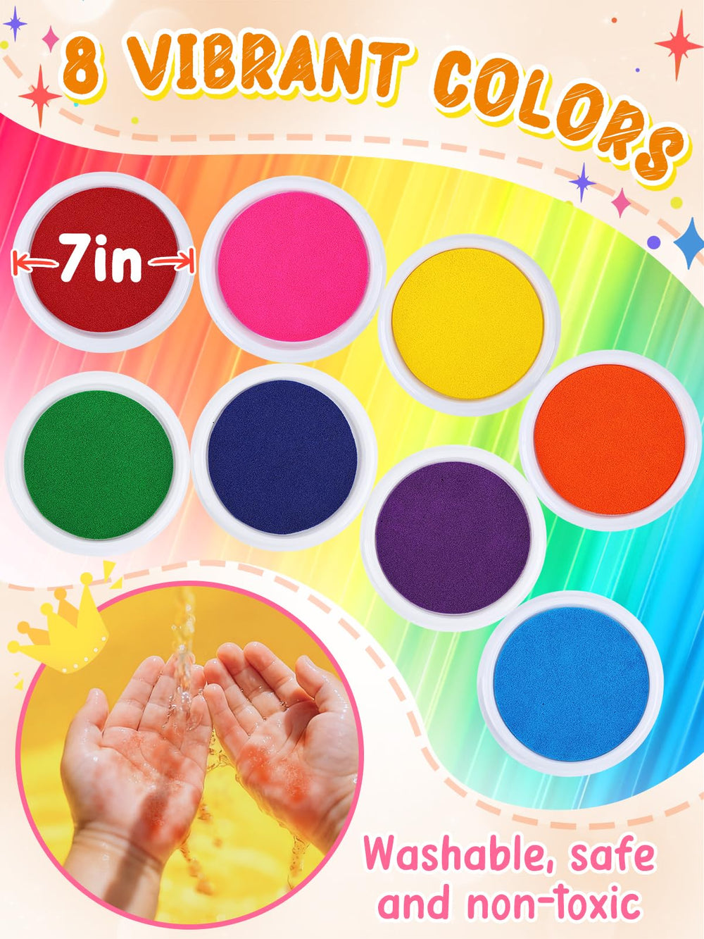 Biubee kids footprint stamp capturing tiny feet for keepsakes.