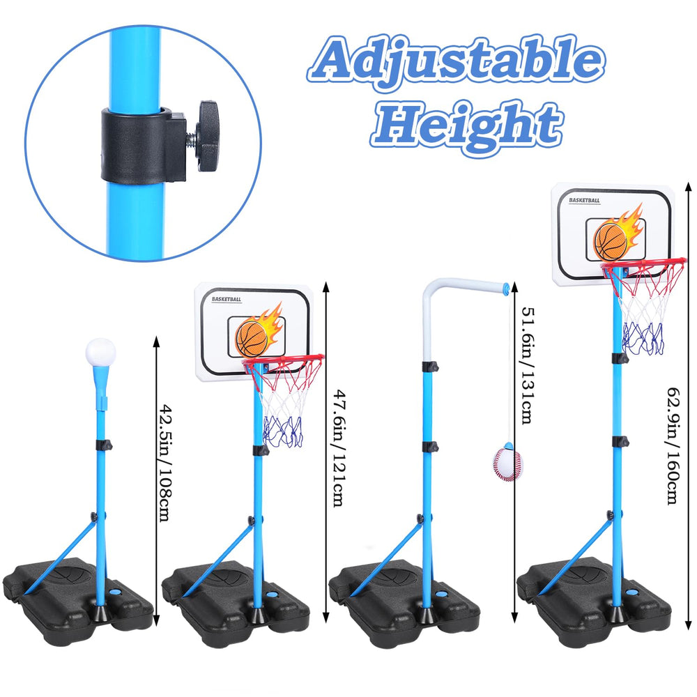 Biulotter adjustable-height stand grows with children for years of play.
