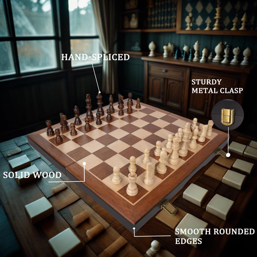 BIVOMON chess includes 2 extra queens for flexible play