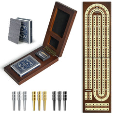 BIVOMON continuous 3-track cribbage layout supports 2–4 players.