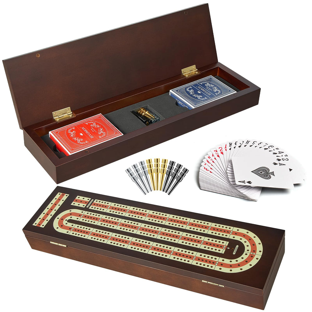 BIVOMON Cribbage board 3-track layout for quick, social gameplay.