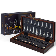 BIVOMON artwork-inspired chess set enhances home decor with refined style.