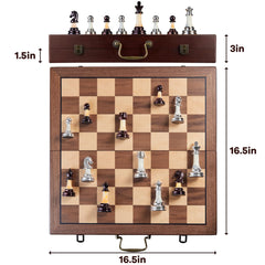 BIVOMON weighted acrylic chess pieces delivering stable, tactile play.
