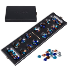 BIVOMON Mancala glass stones 72 plus 8 for vibrant play.