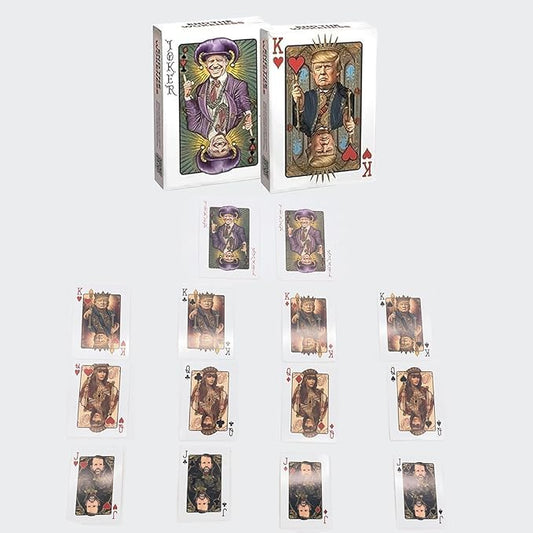 Bivpreom Trump playing cards front view for engaging game nights