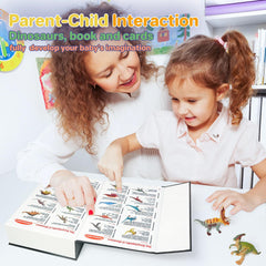 BIWASE dinosaur cards featuring printed photos for matching activities