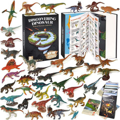BIWASE dinosaur figures set of 50 for imaginative play and collection