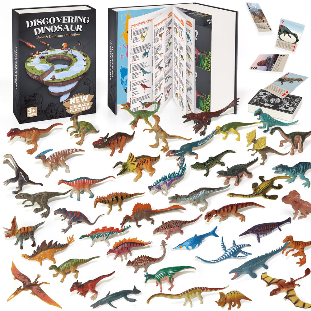 BIWASE dinosaur toys book cover with vibrant illustrations for curious kids