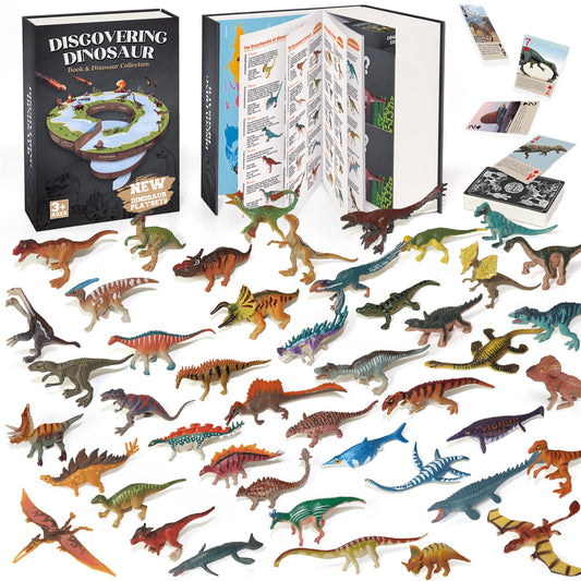 BIWASE dinosaur toys book cover with vibrant illustrations for curious kids