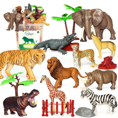 BIWASE hippo figure ideal for pretend wildlife scenes and storytelling.