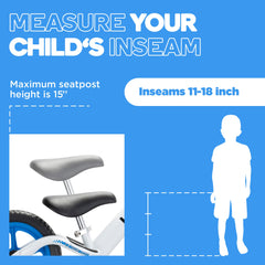 Bixe balance bike tamper-proof clamps add safety during first rides.