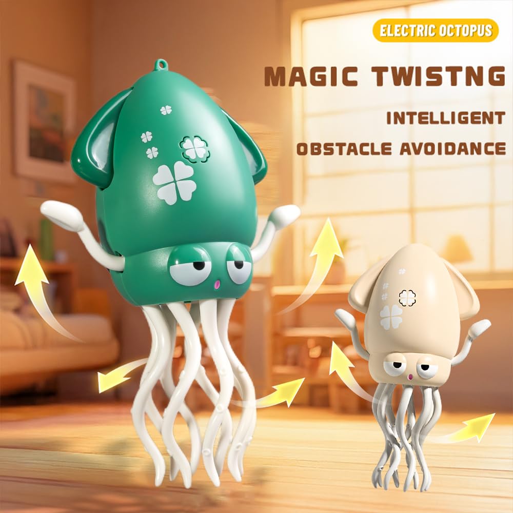 Biyrly rechargeable dancing squid offers USB charging for ongoing fun.