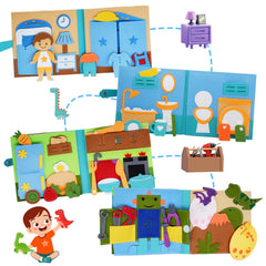 BizyKoady 3D felt pages highlight tactile learning