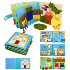 BizyKoady Montessori Busy Book cover for calm, focused toddler play