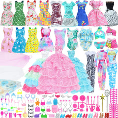 BJDBUS doll hangers organize tiny outfits for quick outfit changes