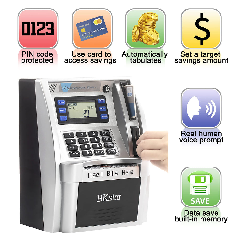 BKstar ATM piggy bank auto-opening drawer for easy deposits.