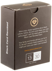 Black Card Revoked Edition X question cards spark culture-based conversations.