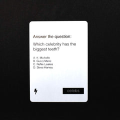 Packaging box of Black Card Revoked Fifth Edition on display.
