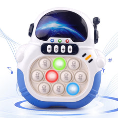 Blackma Fast Push Light Up Astronaut blue toy shown for tactile play and focus
