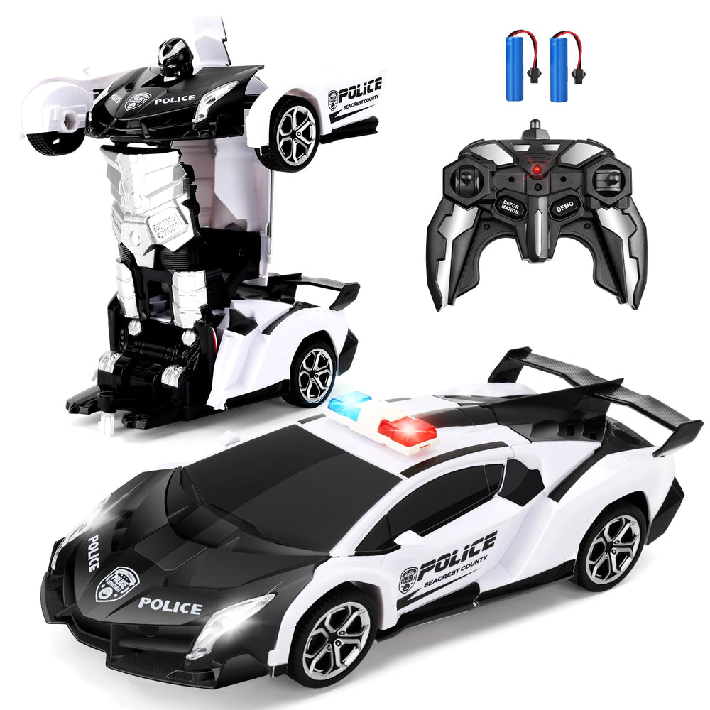 Blackma transform RC car with one-button deformation for easy indoor play.
