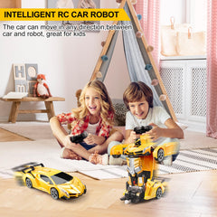 Blackma transforming robot mode with bright LED lights for immersive play.