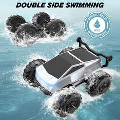 Blasland RC monster truck on rugged suspension handles rocky surfaces smoothly