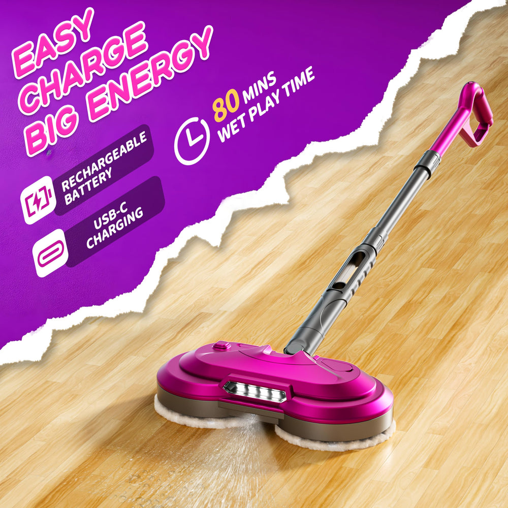 BLAXTEM Mop Toy with LED headlights enhancing nighttime pretend play.