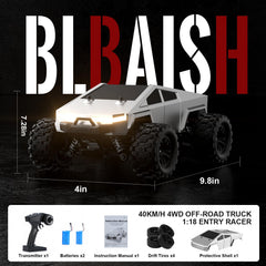 BLBAISH remote control 2.4GHz for precise, interference-free steering