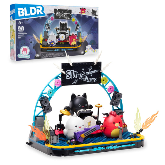 BLDR Squish Tour Concert stage with spotlights for dramatic pretend performances