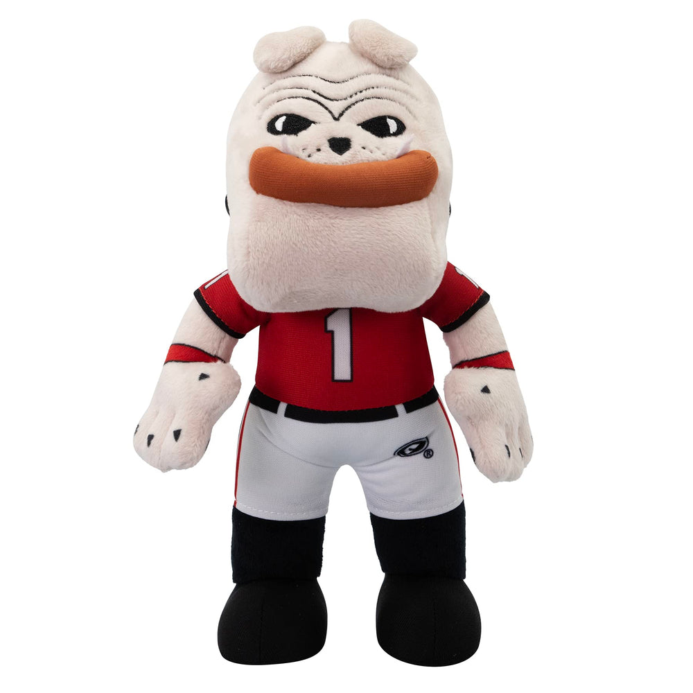 Bleacher Creatures Hairy Dawg plush face close-up for Georgia Bulldogs fans, great for display.