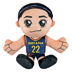 Bleacher Creatures Caitlin Clark plush front view, vibrant Fever colors for shelf display and fan delight
