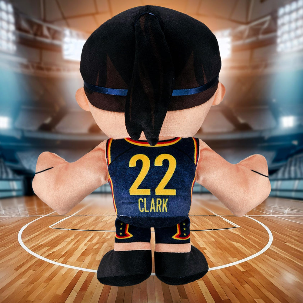 Bleacher Creatures Caitlin Clark plush side view, 8 inch companion for game days at home