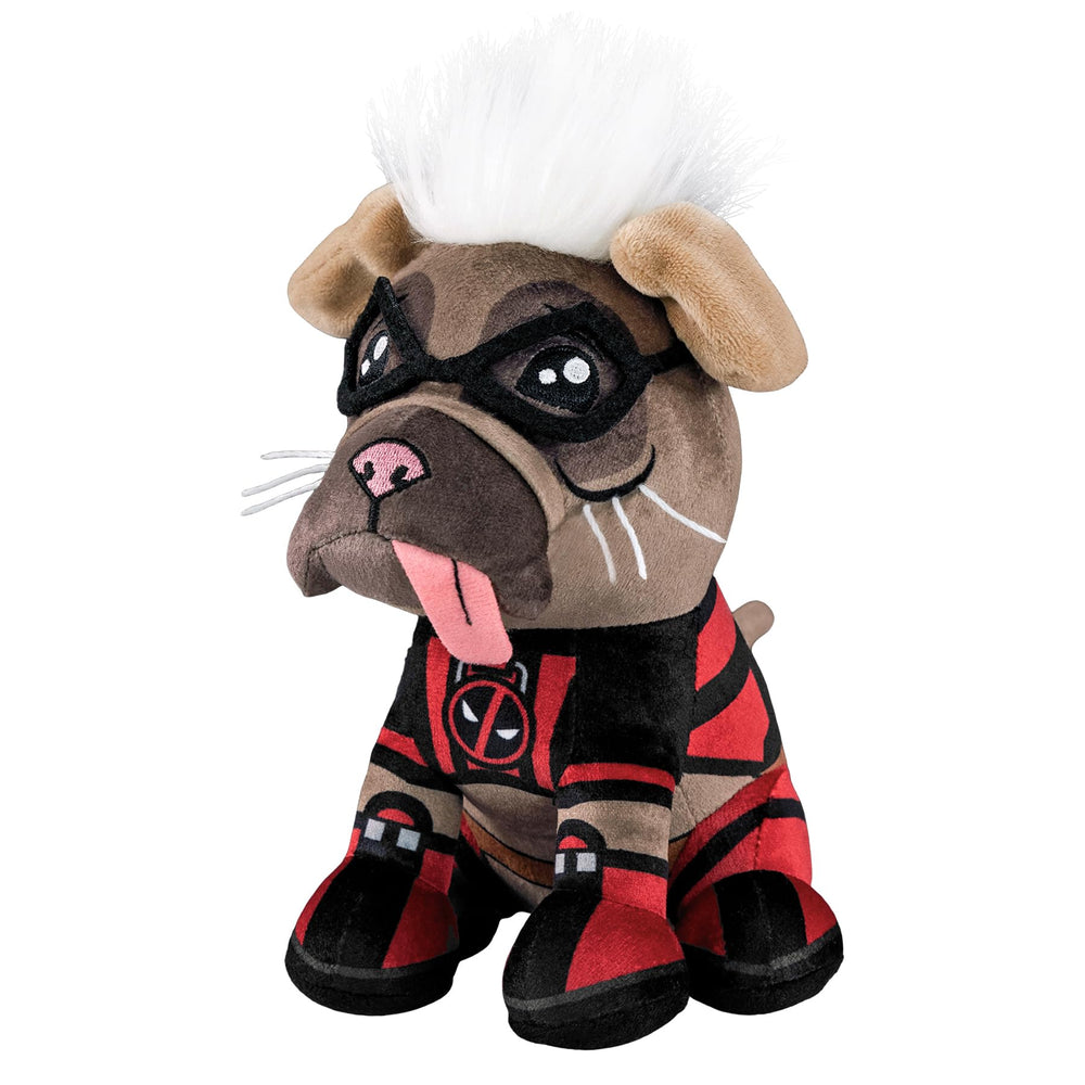 Bleacher Creatures Deadpool Dogpool 8-inch plush crafted in soft velboa fabric for cuddles